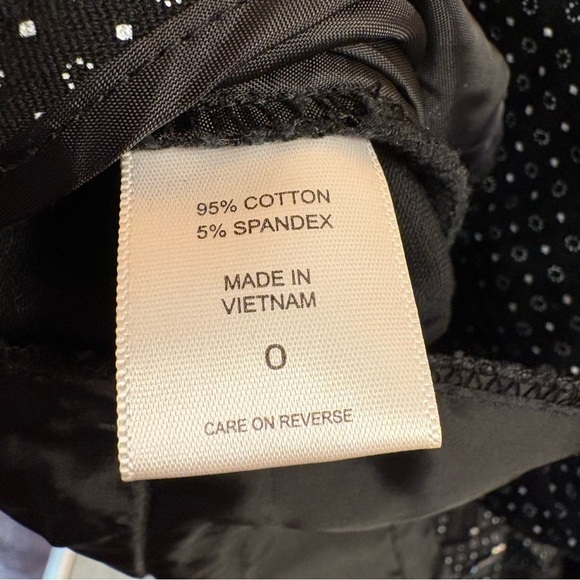 New York & Company Women’s Stretch Pants Size 0 - Black w/ Patterned Polka Dots - Picture 6 of 6